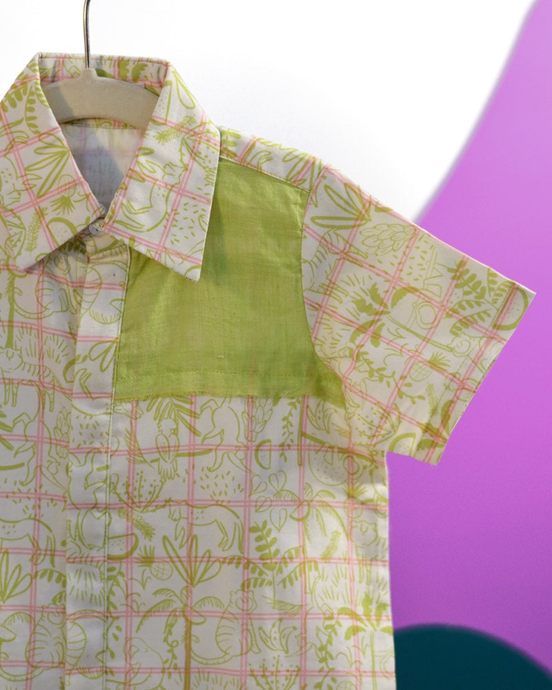 Jungle Gym Printed Cotton Casual Shirt