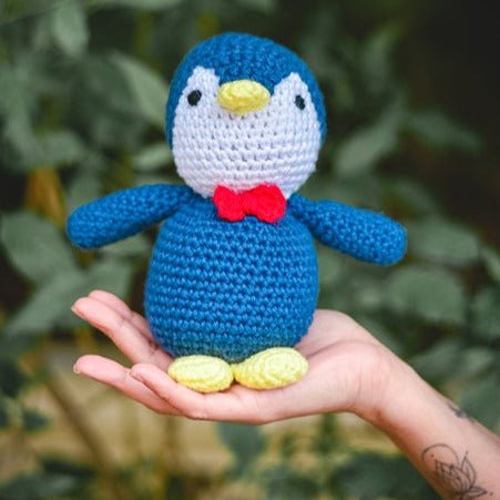 Gentleman Penguin Handcrafted Crochet Soft Toy | Verified Sustainable Soft Toy on Brown Living™