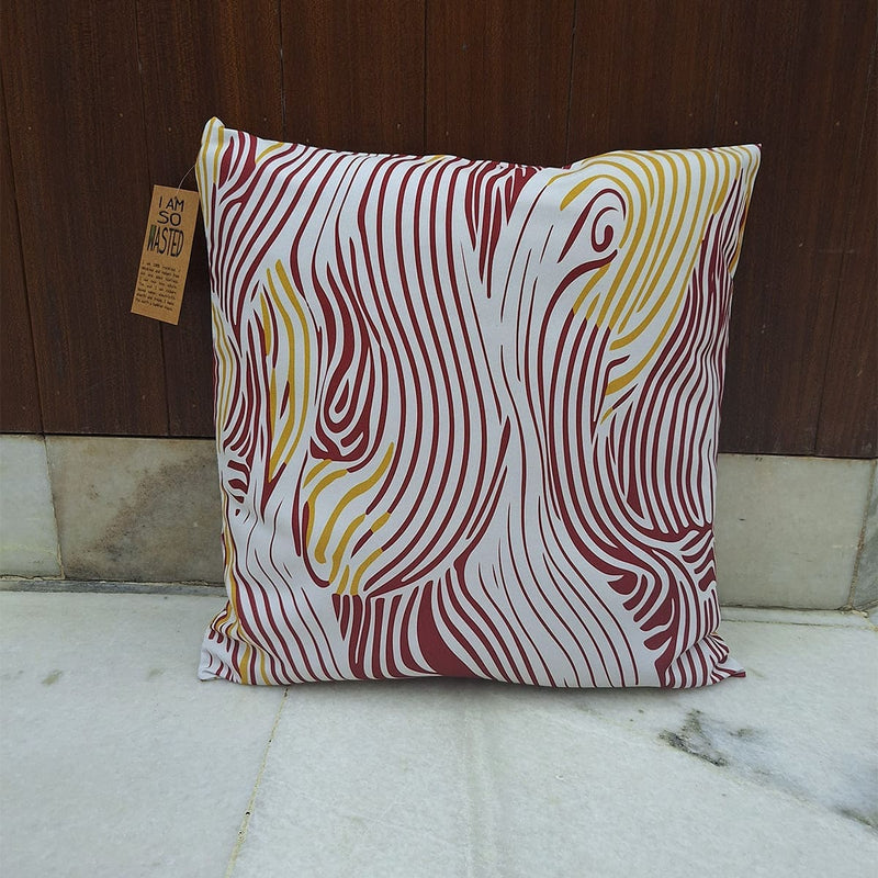 Geometric Lines - Recycled Polycotton Cushion Covers - Pack of 2 | Verified Sustainable Covers & Inserts on Brown Living™