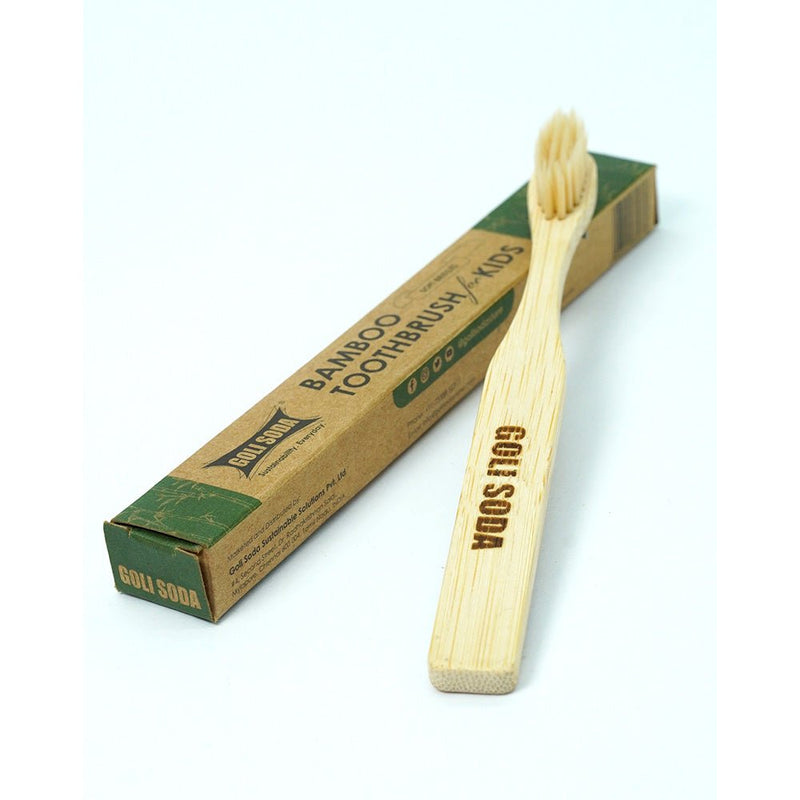 Goli Soda Bamboo Toothbrush For Kids (Pack of 1) | Verified Sustainable Tooth Brush on Brown Living™