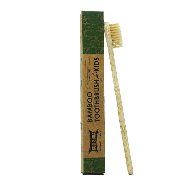 Goli Soda Bamboo Toothbrush For Kids (Pack of 1) | Verified Sustainable Tooth Brush on Brown Living™