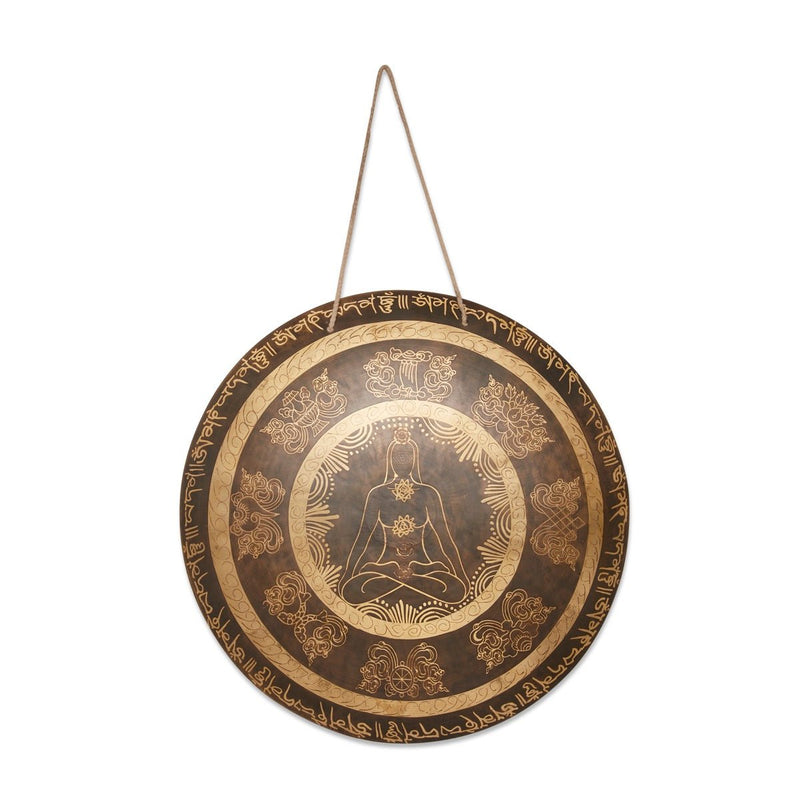 Gong - Etched - 7 Chakras - 20inches | Verified Sustainable Musical Instruments on Brown Living™