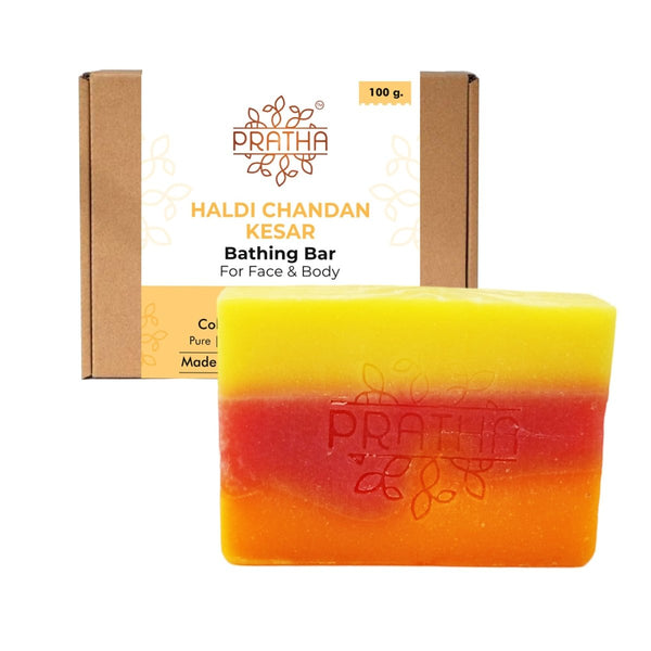 Haldi - Chandan - Kesar | Cold Process Handmade Soap | Verified Sustainable Body Soap on Brown Living™