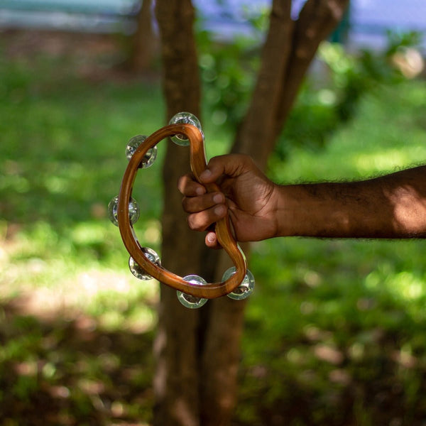 Half - moon Tambourine | Verified Sustainable Musical Instruments on Brown Living™