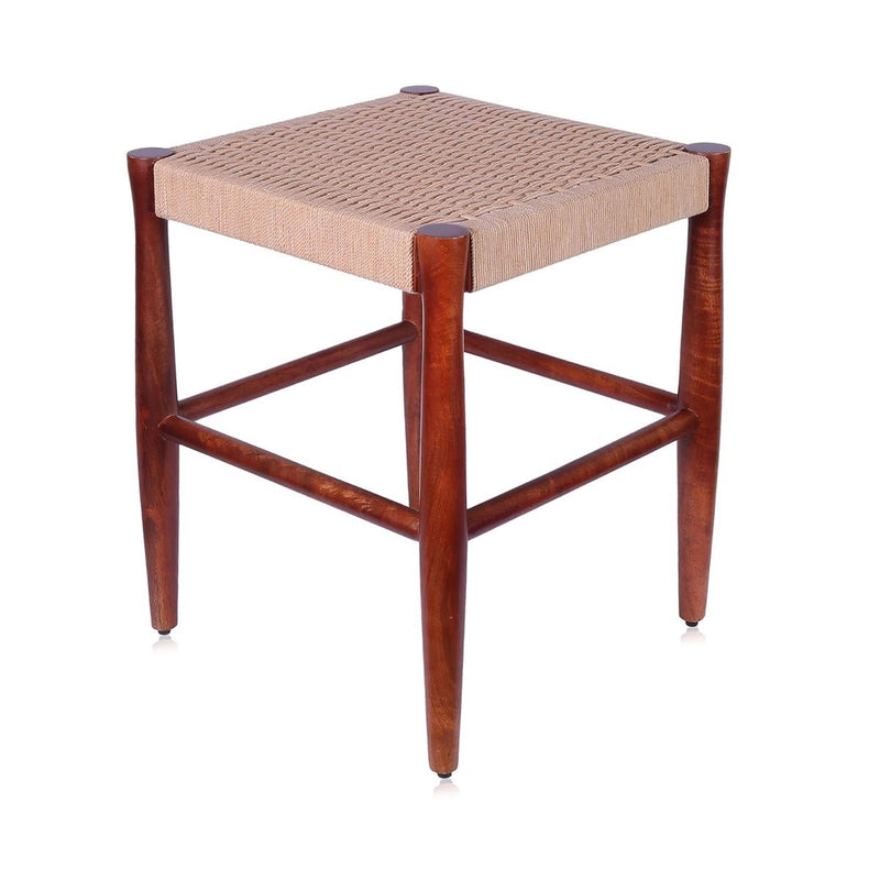 Handcrafted Loom Nest Wooden Stool | Verified Sustainable Decor & Artefacts on Brown Living™