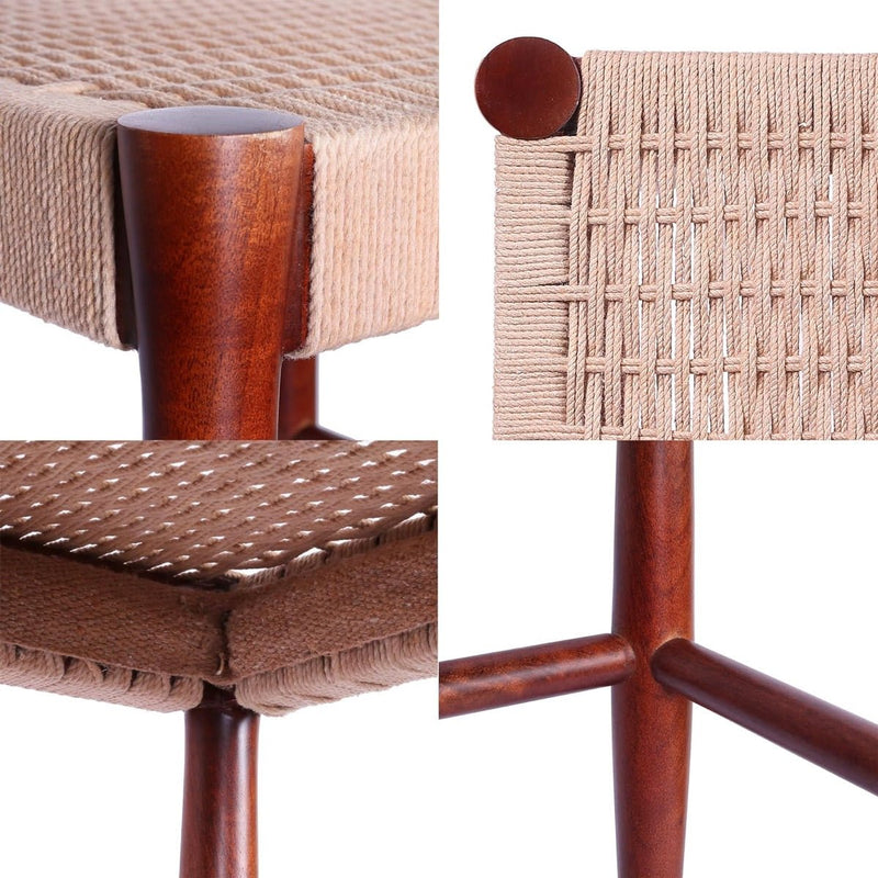 Handcrafted Loom Nest Wooden Stool | Verified Sustainable Decor & Artefacts on Brown Living™