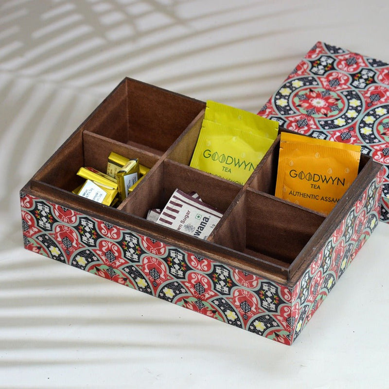 Handcrafted Tea Box | Jewellery Organizer | Verified Sustainable Organizers on Brown Living™