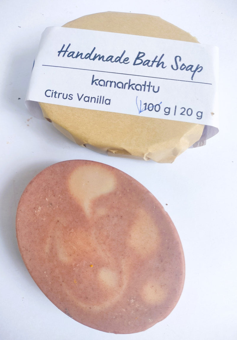 Handmade Bath Soap- Citrus Vanilla- 90 g (Pack of 4) | Verified Sustainable Body Soap on Brown Living™