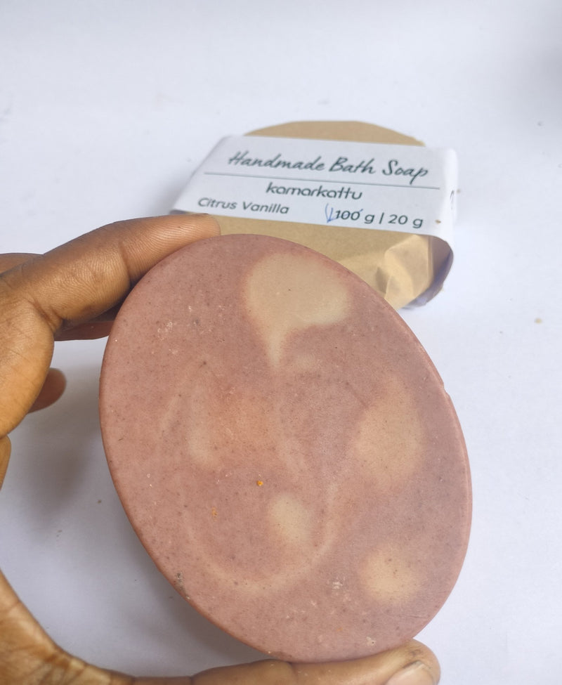 Handmade Bath Soap- Citrus Vanilla- 90 g (Pack of 4) | Verified Sustainable Body Soap on Brown Living™