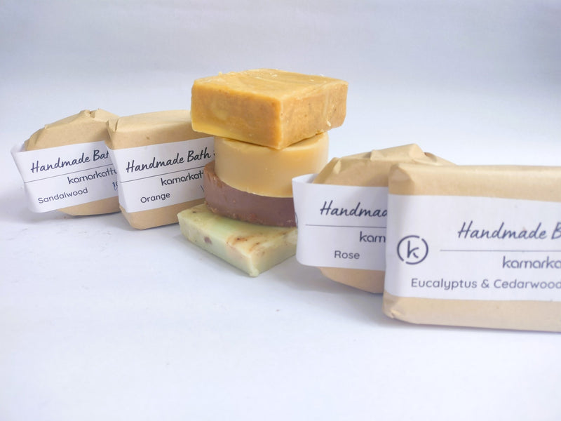 Handmade Bath Soap Combo | Eucalyptus & Cedarwood, Orange, Rose & Sandalwood | Verified Sustainable Body Soap on Brown Living™