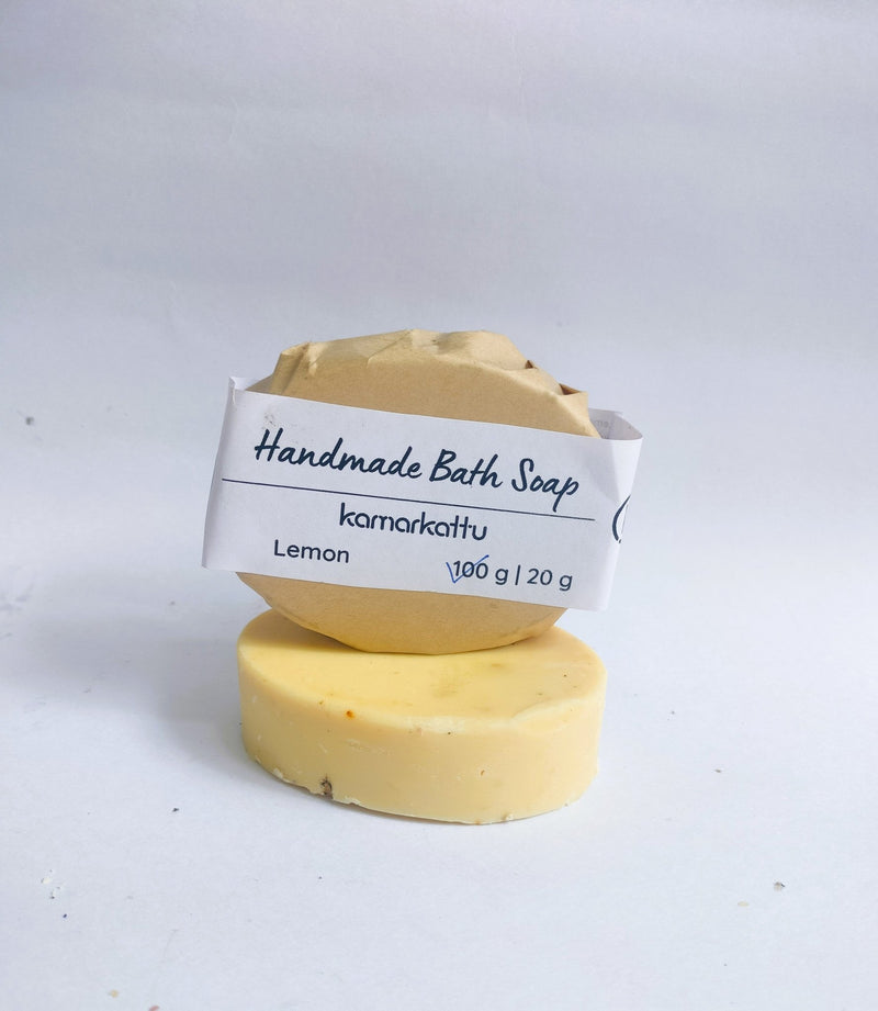 Handmade Bath soaps combo - Nalungu maavu, Neem Aloevera, Citrus Vanilla & Lemon | 4 Soaps | Verified Sustainable Body Soap on Brown Living™