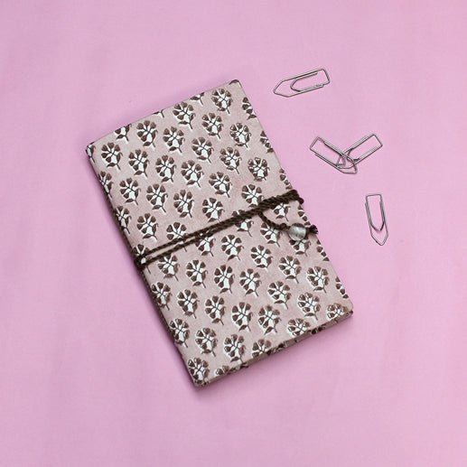 Handmade Blush Floral Diary | Verified Sustainable Notebooks & Notepads on Brown Living™