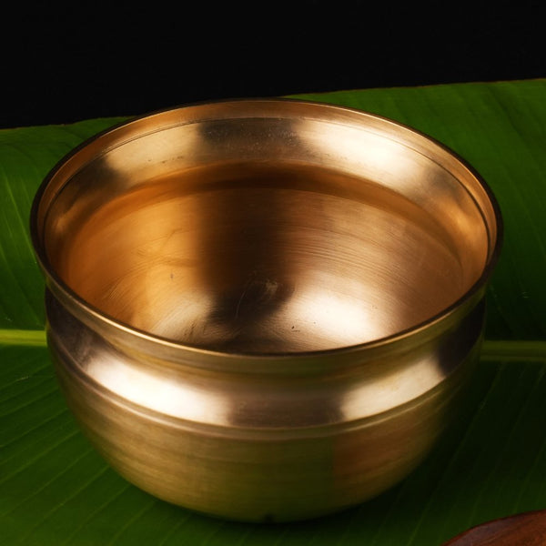 Handmade Bronze Pana/ Vengala Chatti (7inches) | Verified Sustainable Cookware on Brown Living™