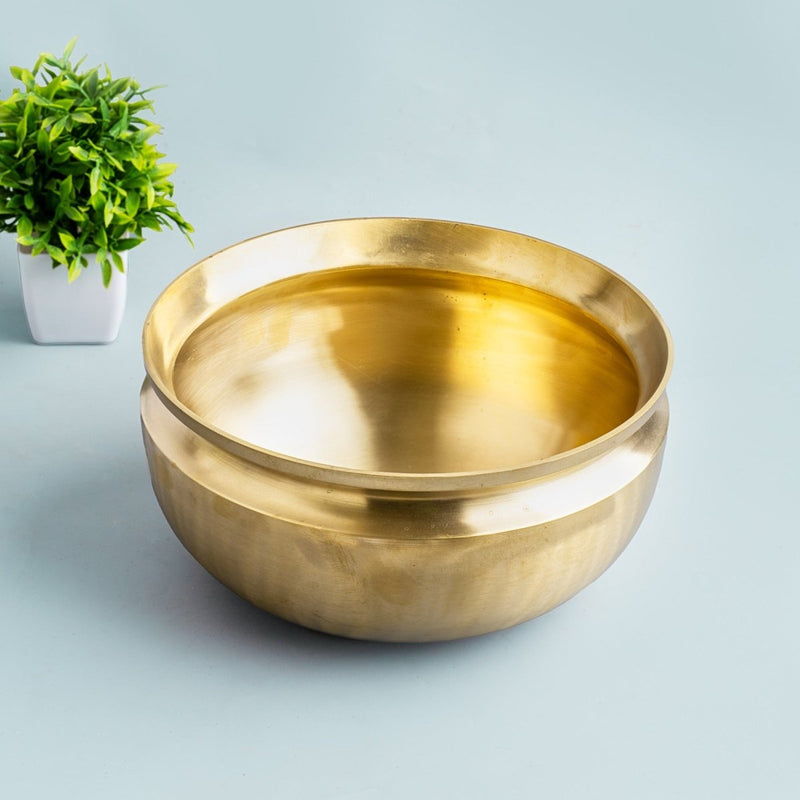 Handmade Bronze Pana/ Vengala Chatti (9inches) | Verified Sustainable Cookware on Brown Living™