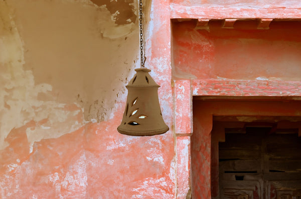 Handmade Terracotta Hanging Cutwork Diya | Verified Sustainable Lamps & Lighting on Brown Living™