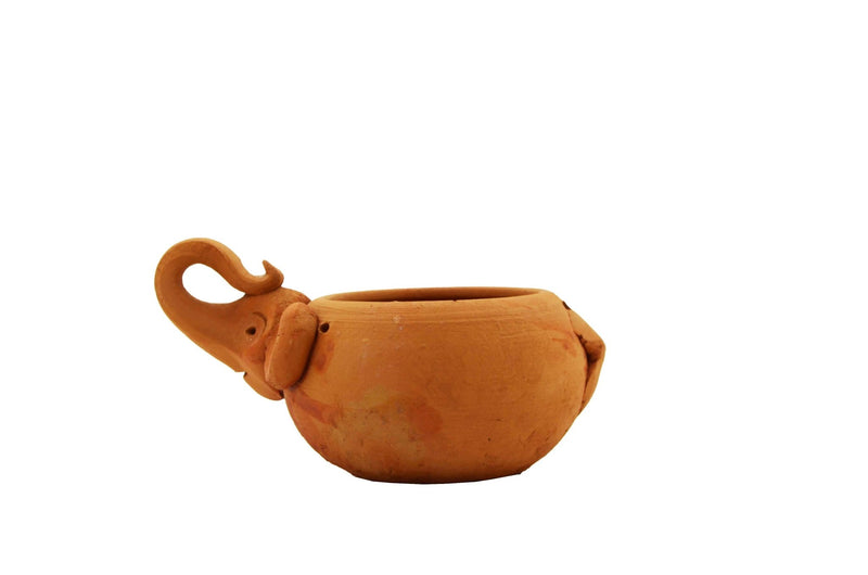 Handmade Terracotta Hanging Planter Elephant | Verified Sustainable Pots & Planters on Brown Living™