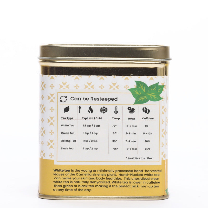 Handplucked Silver Needle White Tea with Antioxidants (50g) | Verified Sustainable Tea on Brown Living™