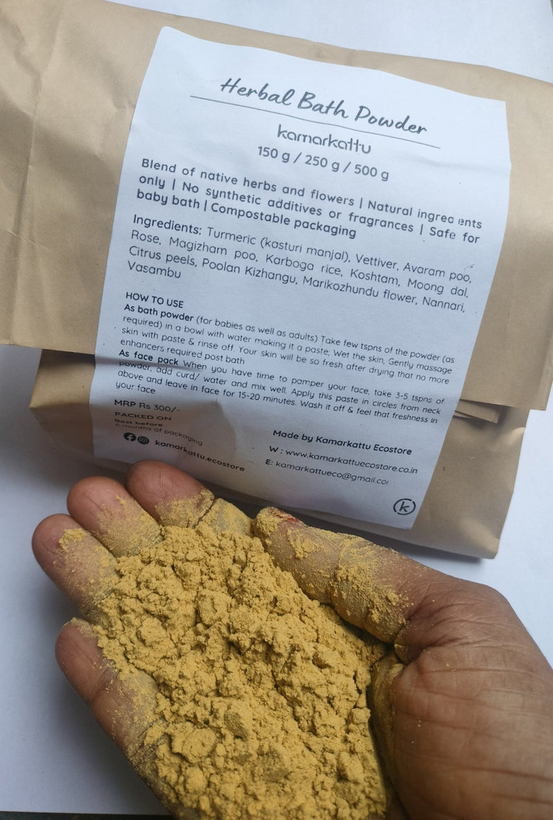 Herbal Bath Powder - 250 g | Verified Sustainable Body Bathing Powder on Brown Living™