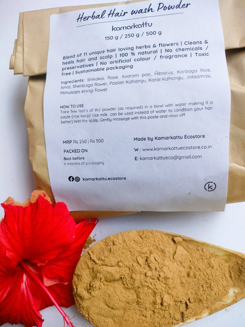 Herbal Hair Wash Powder - 250g | Verified Sustainable Hair Wash Powder on Brown Living™