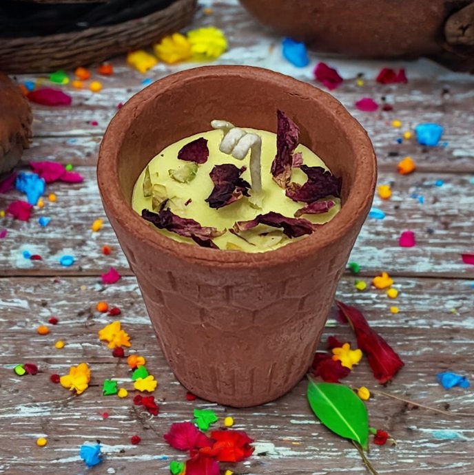 Holi Special Soy Wax Thandai Candles | Verified Sustainable Candles & Fragrances on Brown Living™