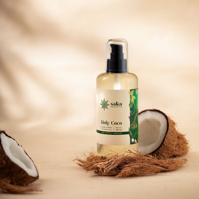 Holy Coco | Handmade Extra Virgin Coconut Oil (200ml) | Verified Sustainable Hair Oil on Brown Living™