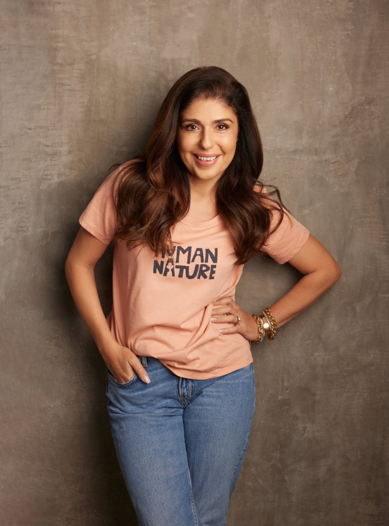 Human Nature - Womens Organic Cotton T - shirt | Rose | Verified Sustainable Womens T - Shirt on Brown Living™