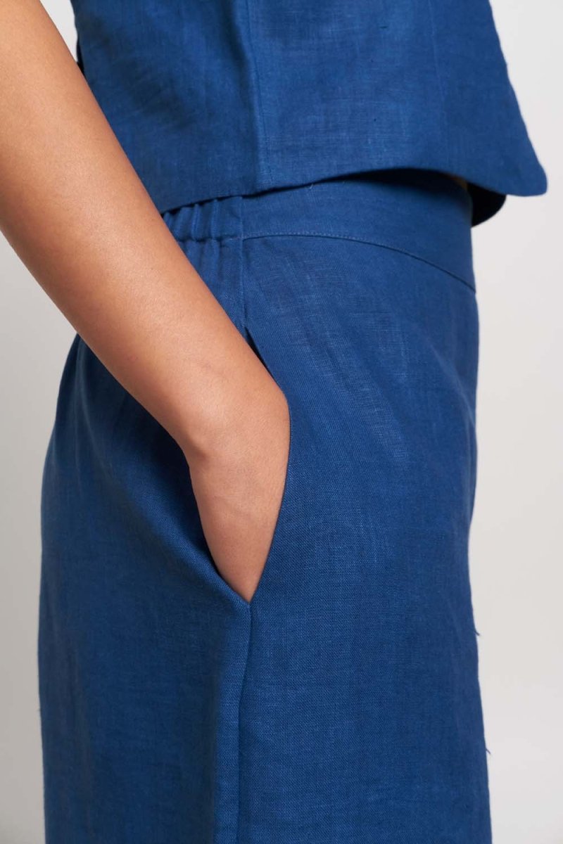 Ikigai Indigo Organic Cotton Skirt - Indigo | Verified Sustainable Womens Skirt on Brown Living™