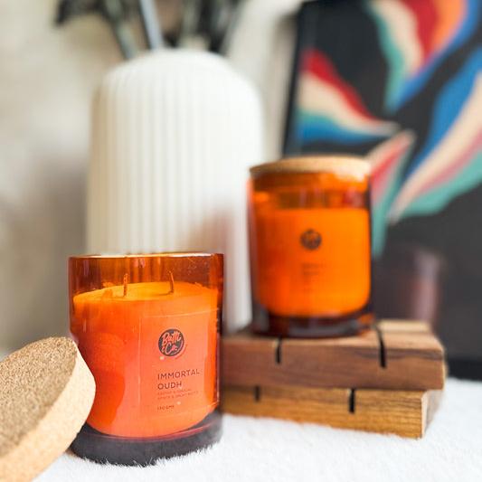 Immortal Oudh Soy Candle - Pack of 1 | Verified Sustainable Candles & Fragrances on Brown Living™