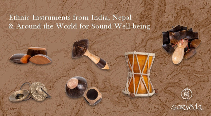 Ind Damroo Multicolour - 6inches | Verified Sustainable Musical Instruments on Brown Living™