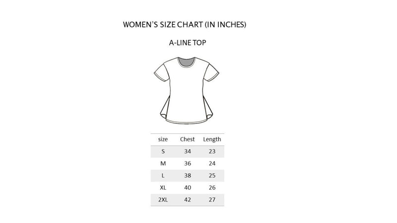 Into The Night Women's A - Line Organic Cotton Top | Verified Sustainable Womens T - Shirt on Brown Living™