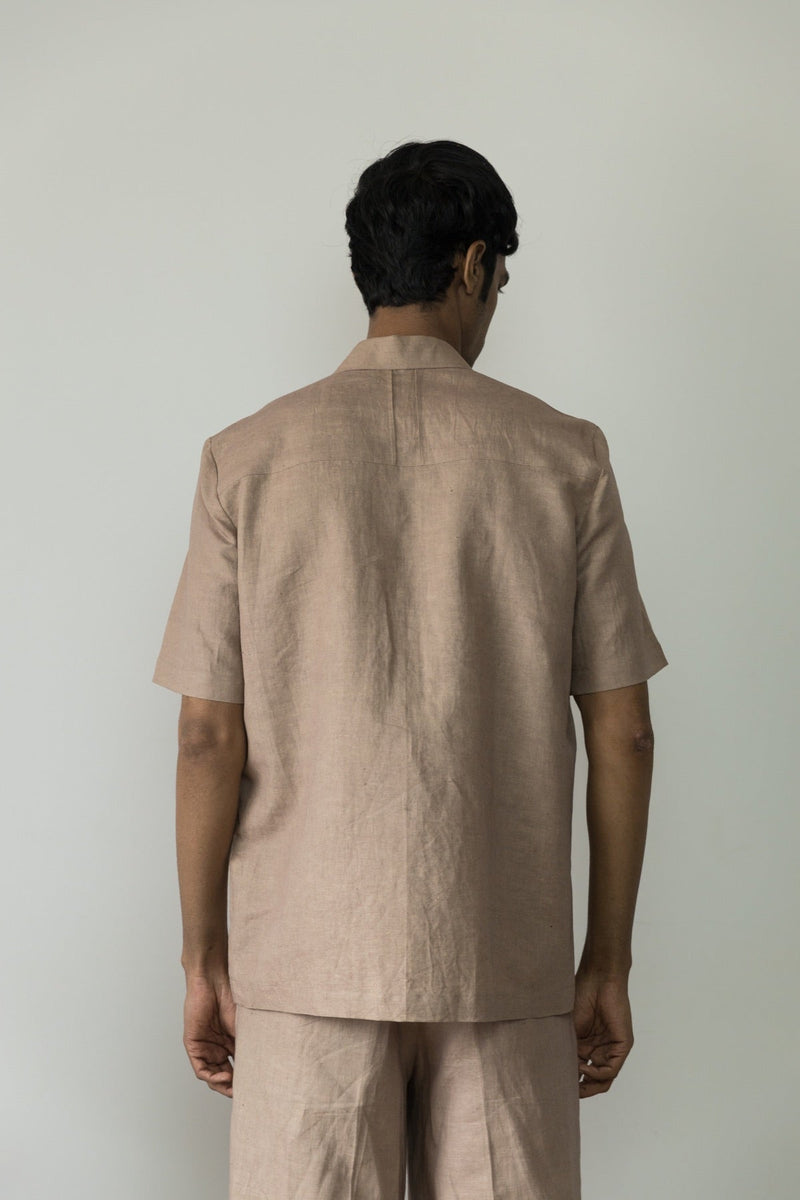 Inverted-Pleat Hemp Cotton Shirt | Verified Sustainable Mens Shirt on Brown Living™