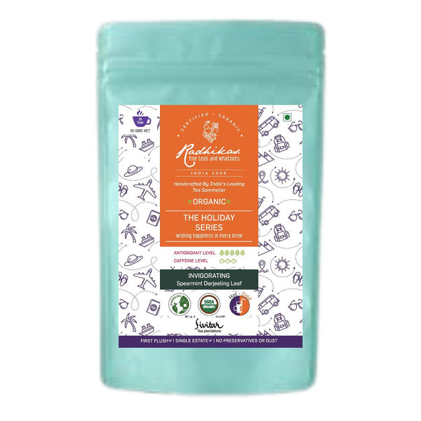 Invigorating Spearmint Darjeeling Leaf- Enhances Mood and Focus | Verified Sustainable Tea on Brown Living™