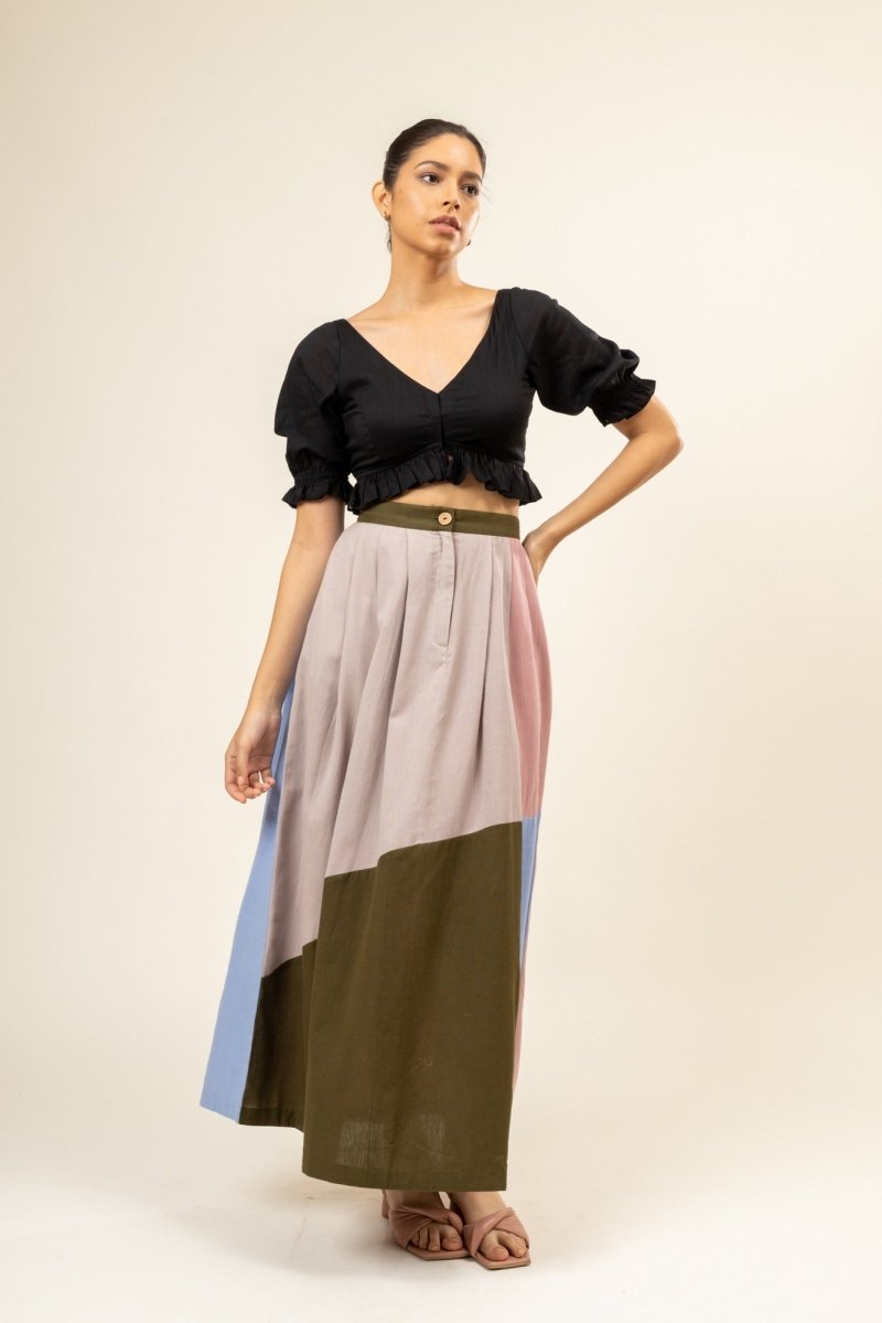 Irene Upcycled Cotton Skirt | Verified Sustainable Womens Skirt on Brown Living™