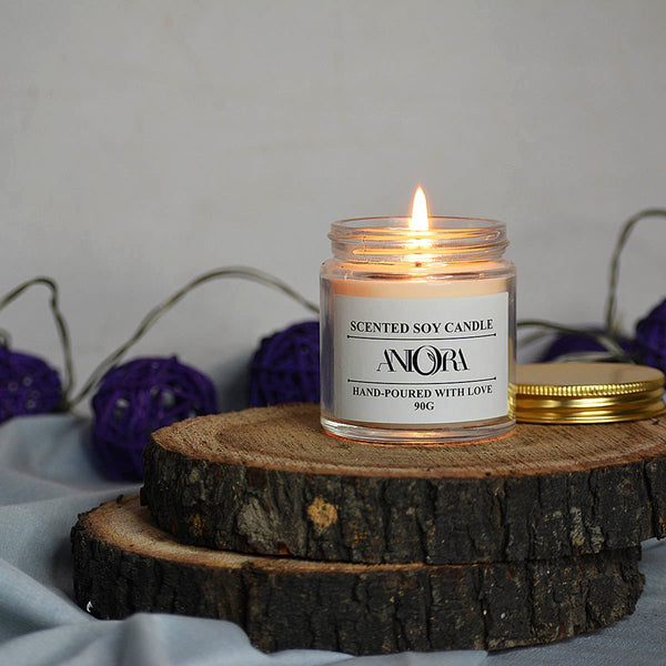 Jasmine Clear Glass Soy Wax Candle | Verified Sustainable Candles & Fragrances on Brown Living™