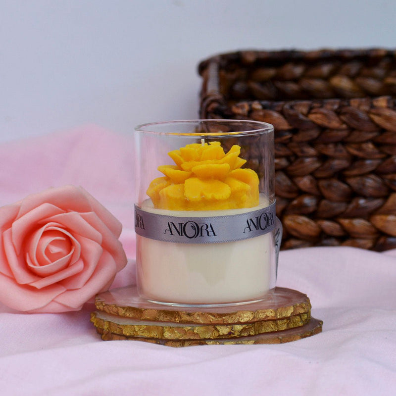 Jasmine Floral Jar Soy Wax Candle | Verified Sustainable Candles & Fragrances on Brown Living™