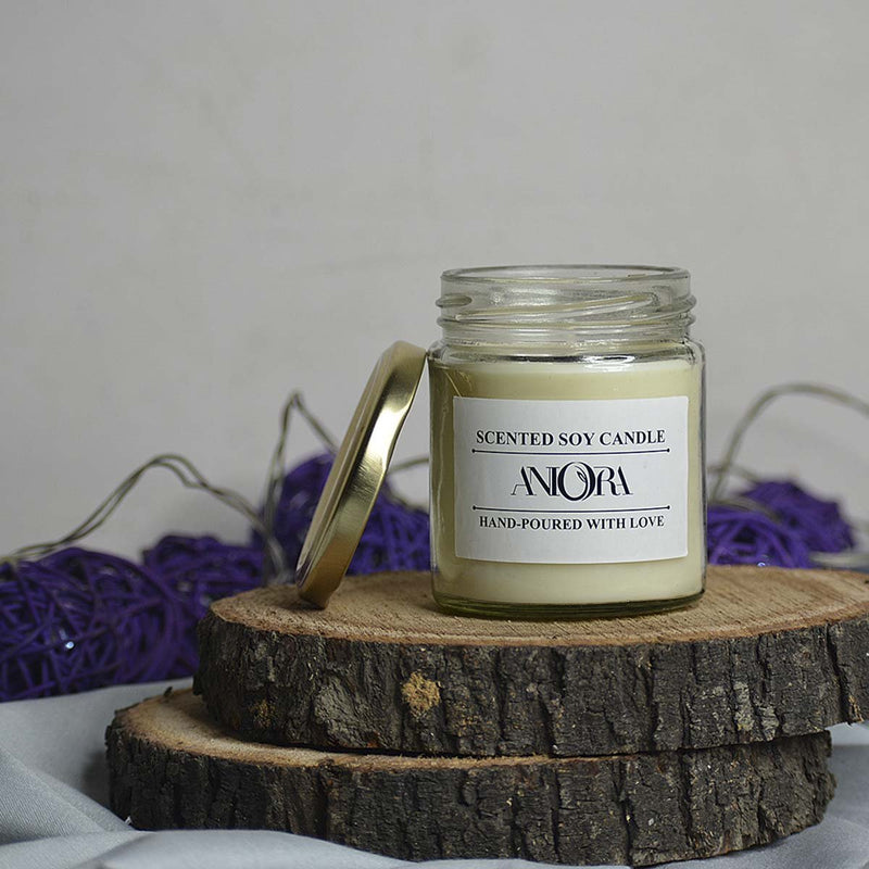 Jasmine Glass Jar Soy Wax Candle | Verified Sustainable Candles & Fragrances on Brown Living™