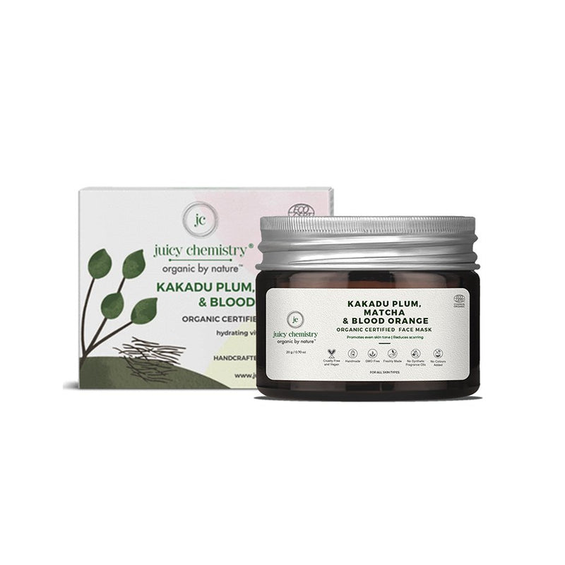 Kakadu Plum, Matcha & Blood Orange Organic Face Mask - 20g | Verified Sustainable Face Pack on Brown Living™