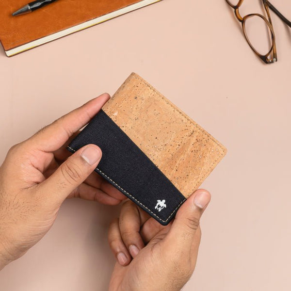 Kakapo Cork & Canvas Unisex Bifold Wallet | Verified Sustainable Wallet on Brown Living™