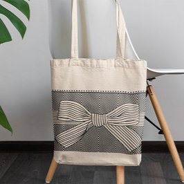 Knot White - 100% Cotton Canvas Eco - Friendly Tote Bag with Zip | Verified Sustainable Tote Bag on Brown Living™