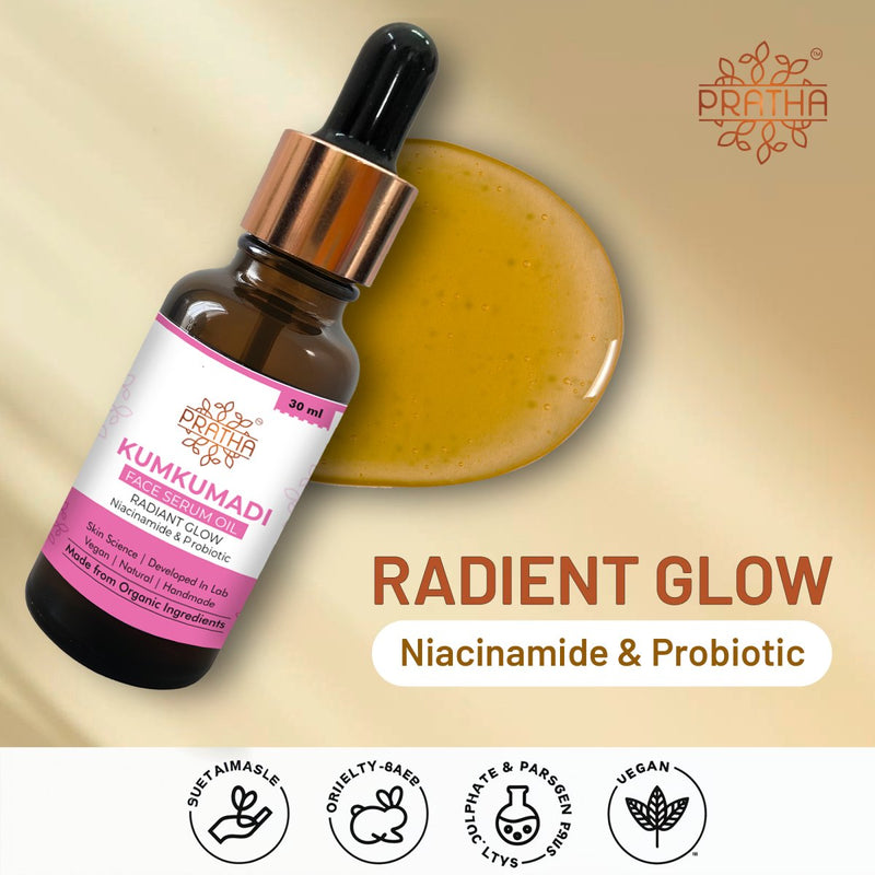 Kumkumadi Radiance Facial Oil | Glow Elixir | Verified Sustainable Body Oil on Brown Living™