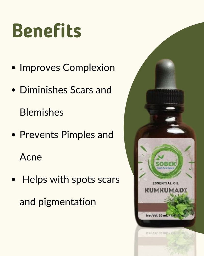 Kumkumadi Serum Oil- Skin Brightening Healing Scars and Spots | Verified Sustainable Essential Oils on Brown Living™