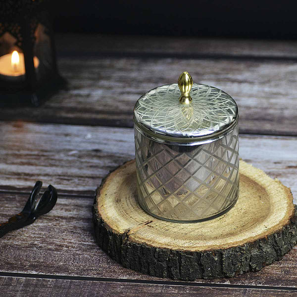 Lavender Diamond Glass Luxury Soy Wax Candle | Verified Sustainable Candles & Fragrances on Brown Living™