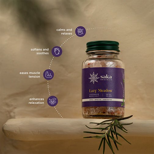 Lazy Meadow | Handmade Lavender Bath Salt (50gms) | Verified Sustainable Bath Salt on Brown Living™