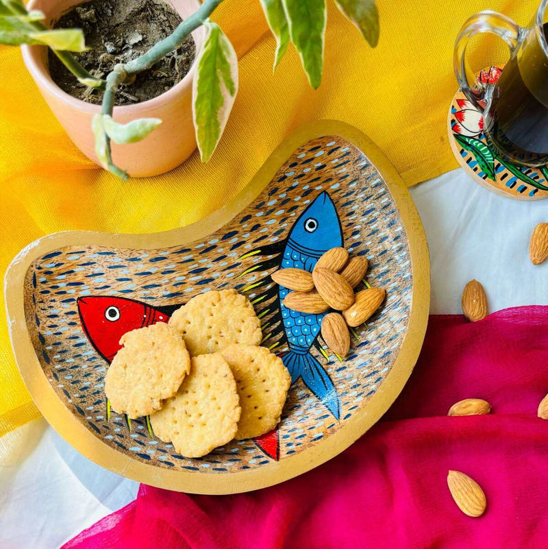 Leher Hamper- Taal Platter, Dhara Platter and Tarang Coaster Set | Verified Sustainable Gift Giving on Brown Living™