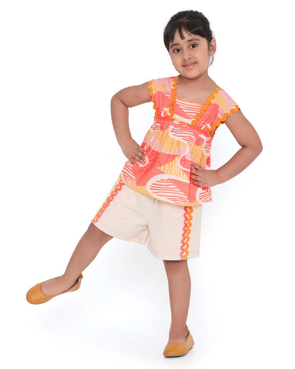 Lillete Solid Cotton Shorts | Verified Sustainable Kids Shorts on Brown Living™