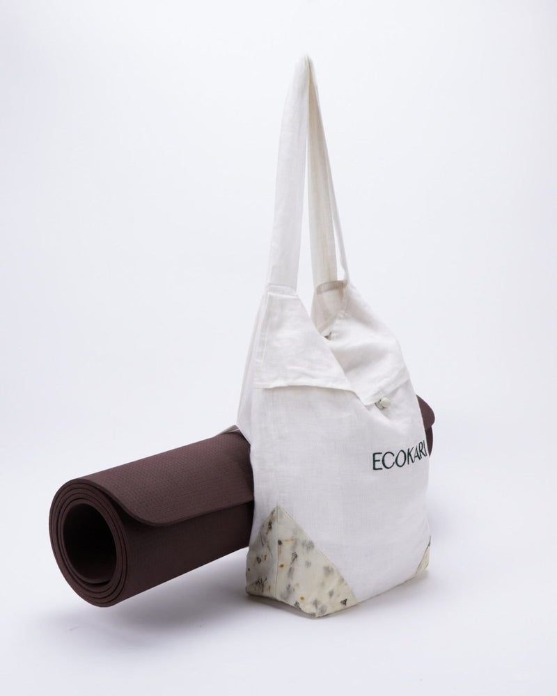 Linen Yoga Mat Bag | Verified Sustainable Gift Bags on Brown Living™