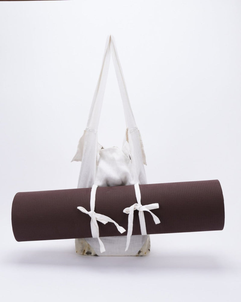 Linen Yoga Mat Bag | Verified Sustainable Gift Bags on Brown Living™