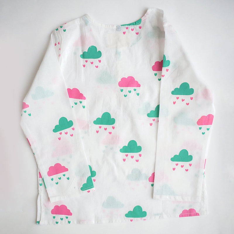 Little Clouds - Unisex Kids Cotton Nightwear | Verified Sustainable Kids Pyjamas on Brown Living™