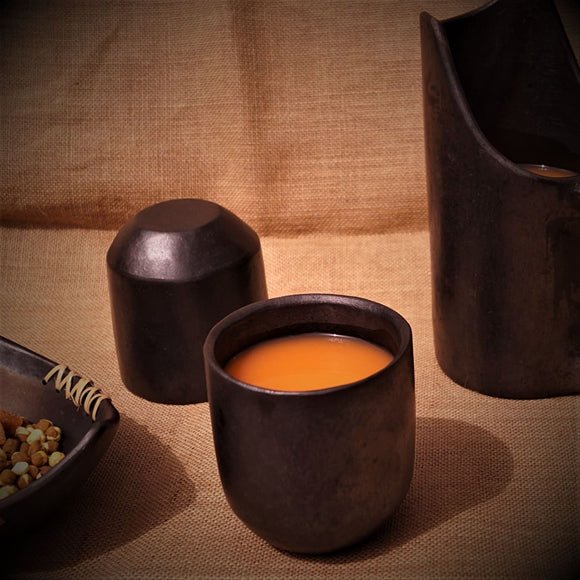 Longpi Black Pottery Tumbler - Large | Verified Sustainable Glasses & Tumblers on Brown Living™