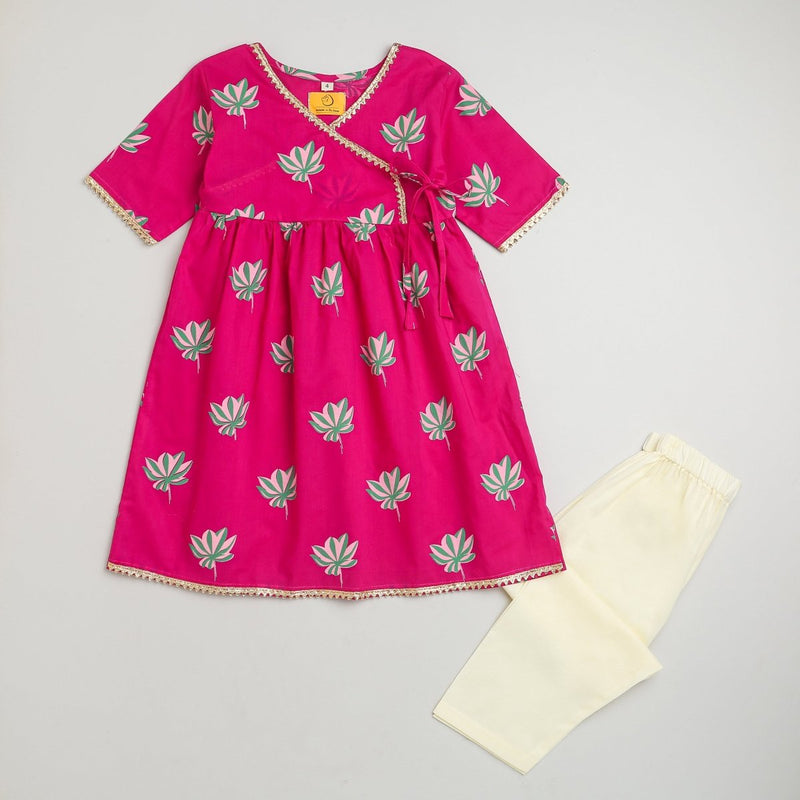 Lotus Bloom - Girls Ethnic Wear | Verified Sustainable Kids Ethnic Sets on Brown Living™